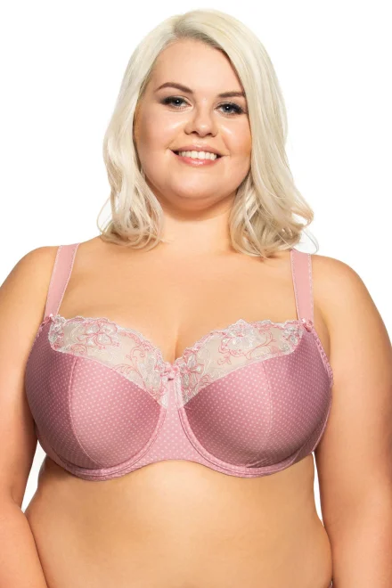 Polovyztužená podprsenka 815M Nicoletta Maxi - Růžová