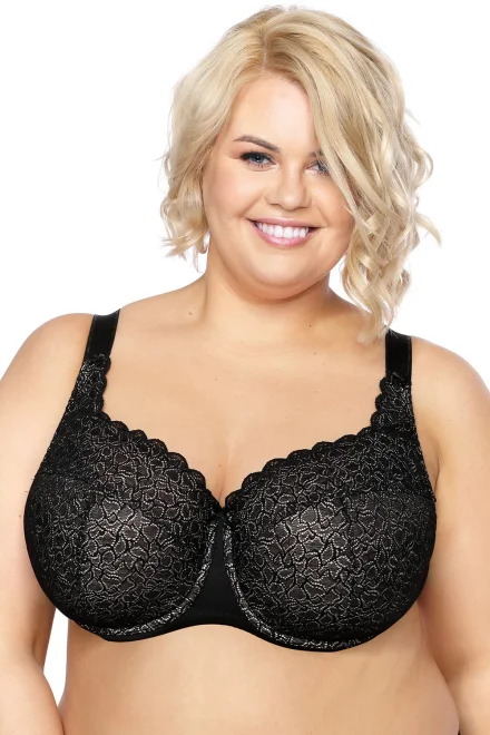 Polovyztužená podprsenka 871M Megan Maxi - Černá