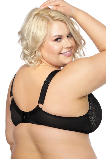 Polovyztužená podprsenka 871M Megan Maxi - Černá