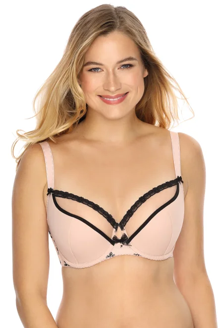 Polovyztužená podprsenka 907 Anne - Světle béžová