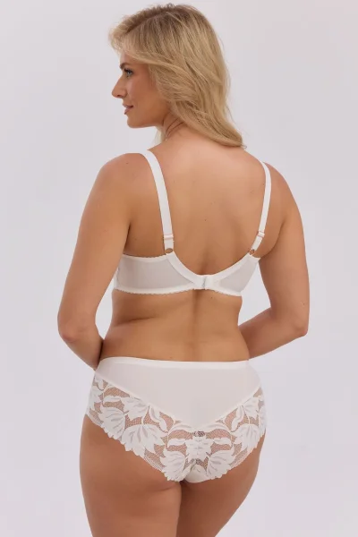 Polovyztužená podprsenka 1134 Keto - Ecru-Hnědá