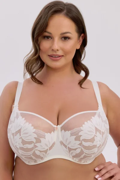 Polovyztužená podprsenka 1134 Keto - Ecru-Hnědá