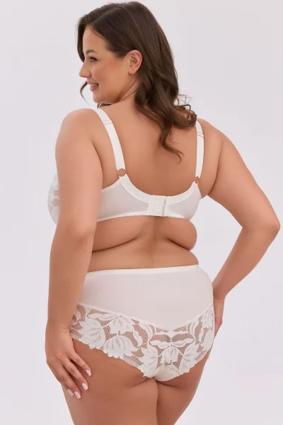 Polovyztužená podprsenka 1134 Keto - Ecru-Hnědá