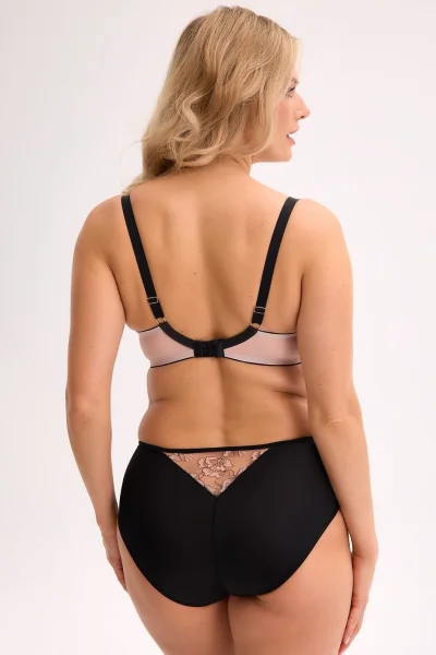 PINBLA Polovyztužená podprsenka 1332 Xenia - Růžovo-černá