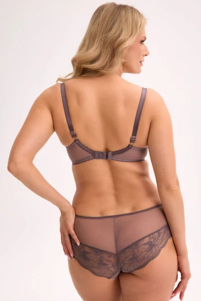 Polovyztužená podprsenka 1314 Kalina - Fialovo-růžová