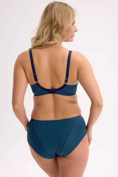 Polovyztužená podprsenka Yasmine - Tmavě tyrkysová