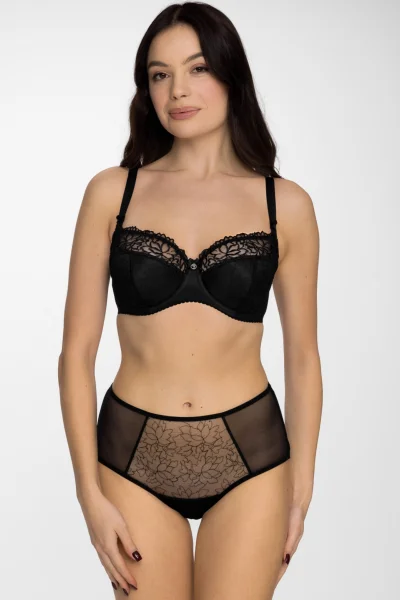 Polovyztužená podprsenka Goldie - Černá