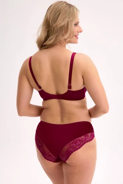 Polovyztužená podprsenka Jovana - Bordó