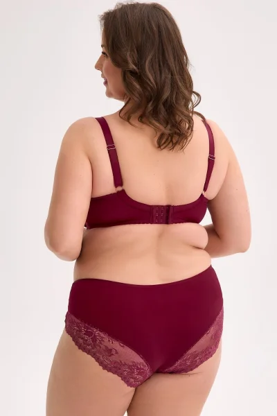 Polovyztužená podprsenka Jovana - Bordó