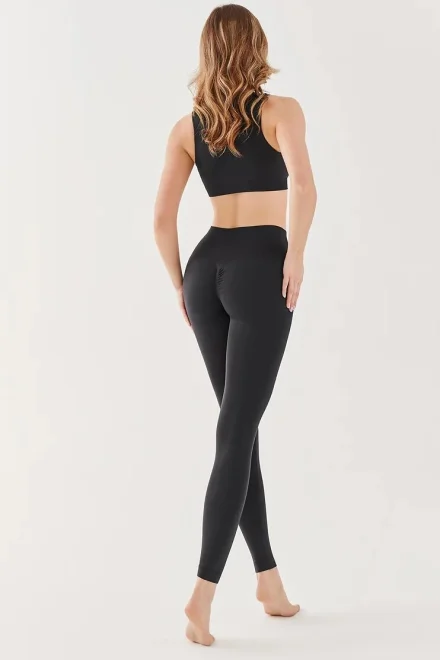 Legíny 1206 - push-up - Černá