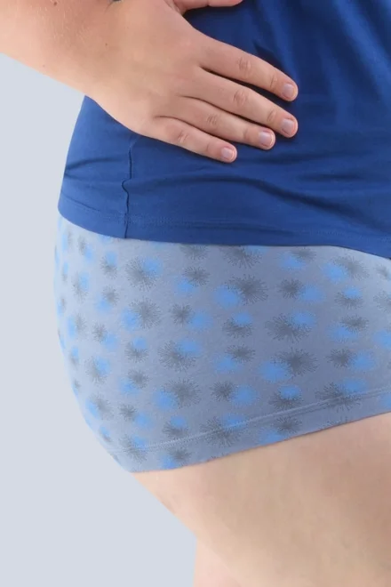 Dámské pyžamo 19106P - Bavlna - Tmavě modrá-šedá