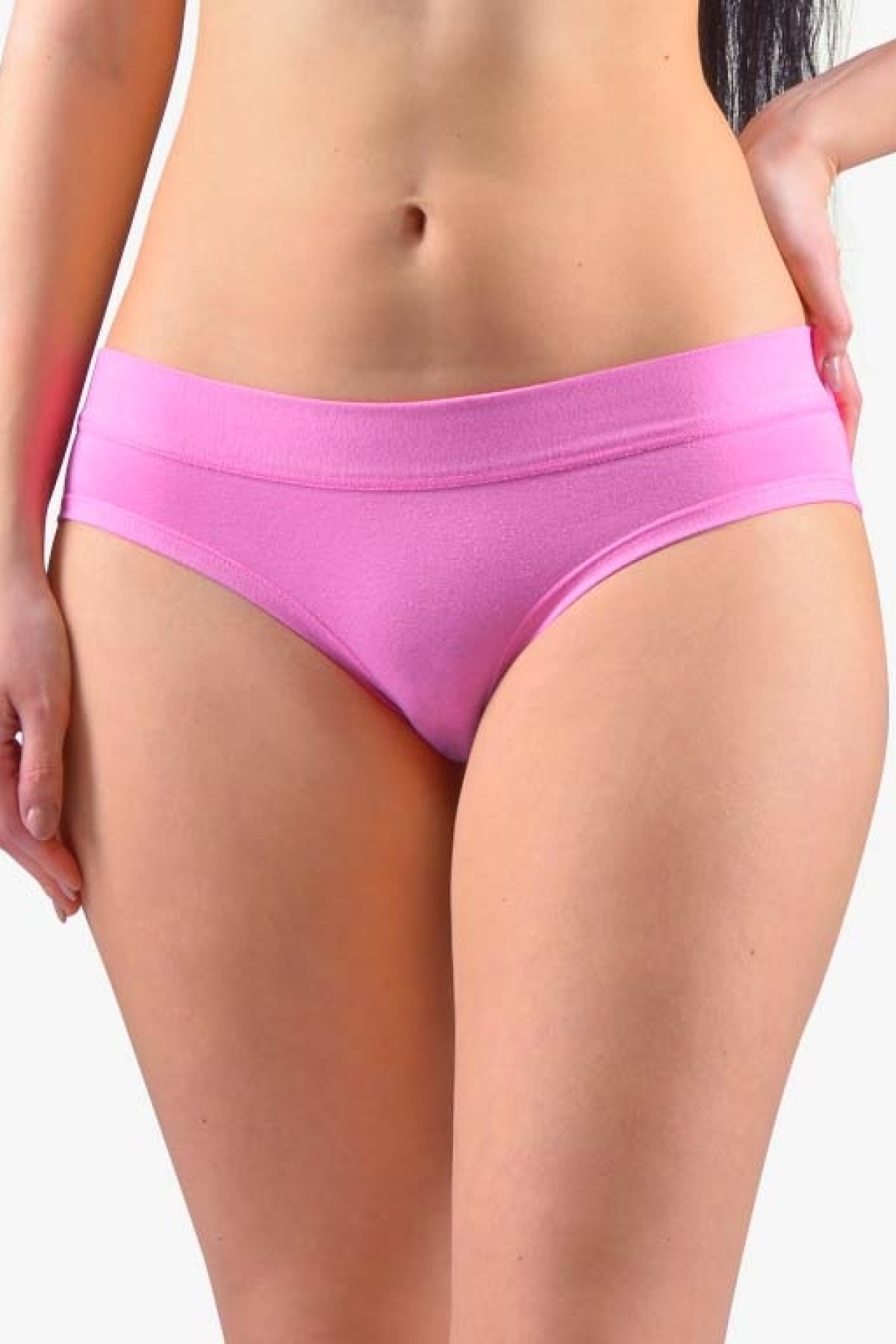Francouzské kalhotky Gina 14122P - bavlněné Růžová M/L