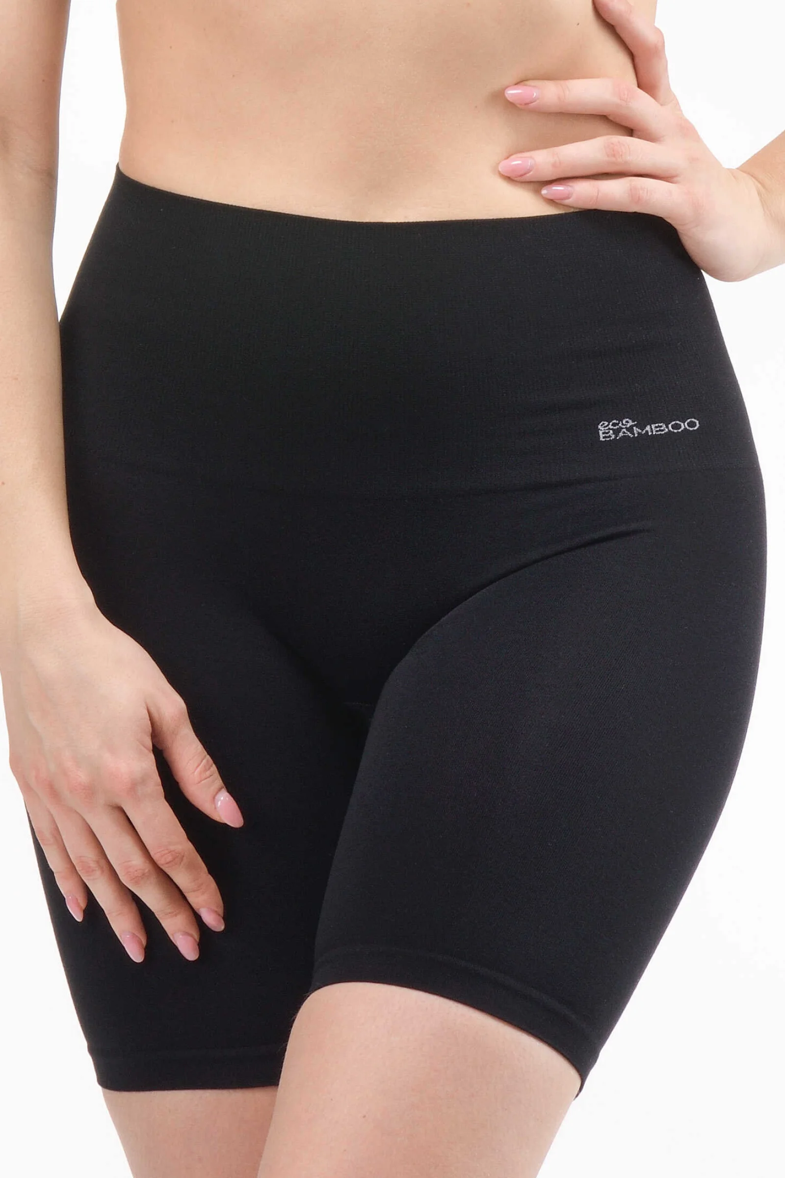 Boxerky Gina 03020P - bambus Černá XL/2XL