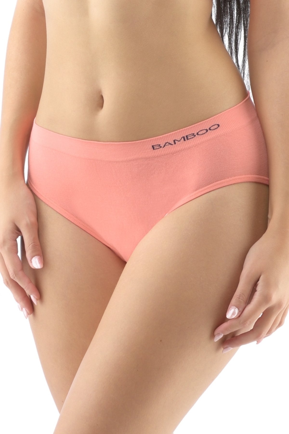 Bezešvé kalhotky Gina 00038P - bambus Oranžová S/M