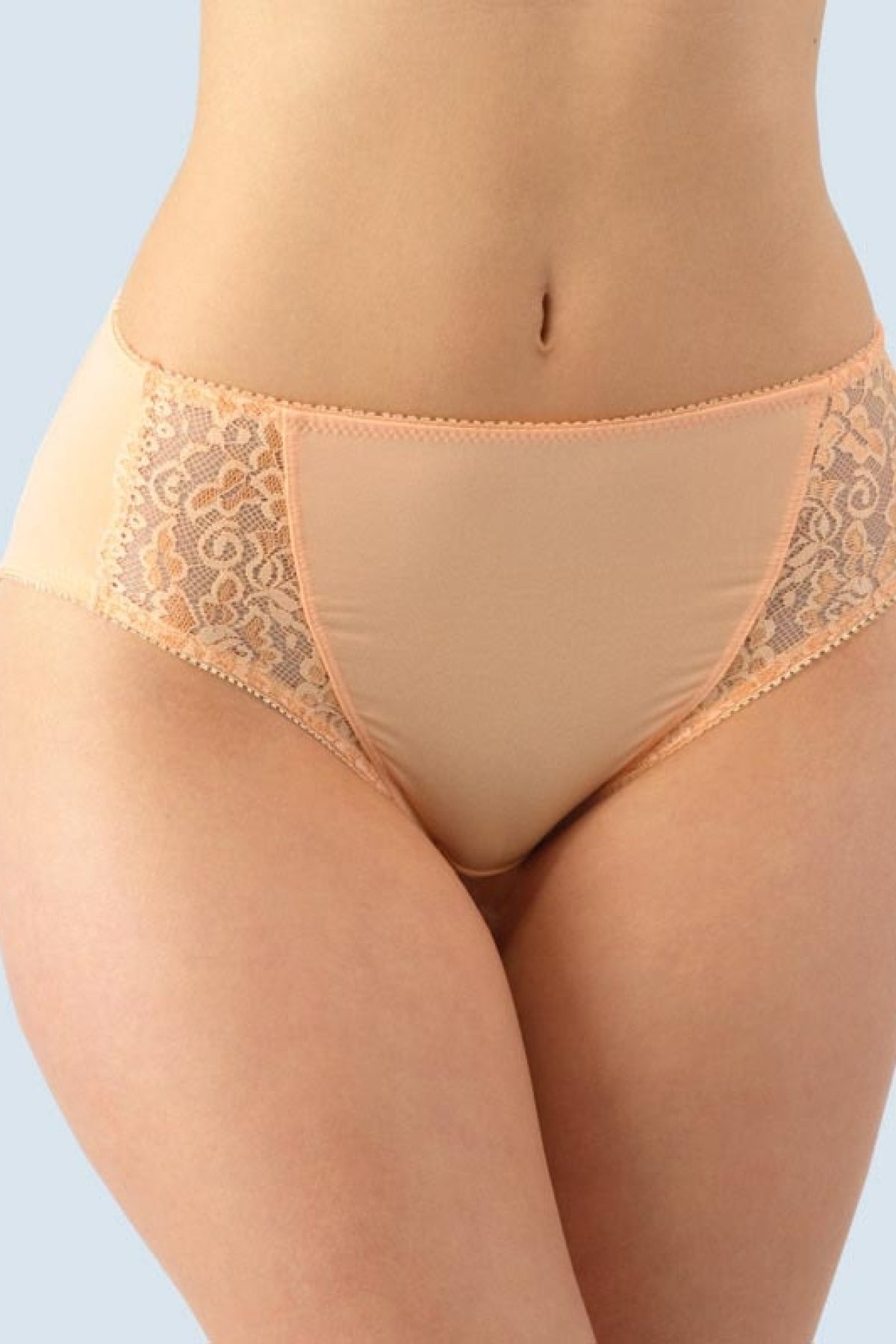 Kalhotky s vyšším pasem Gina 10120P Oranžová XL/2XL