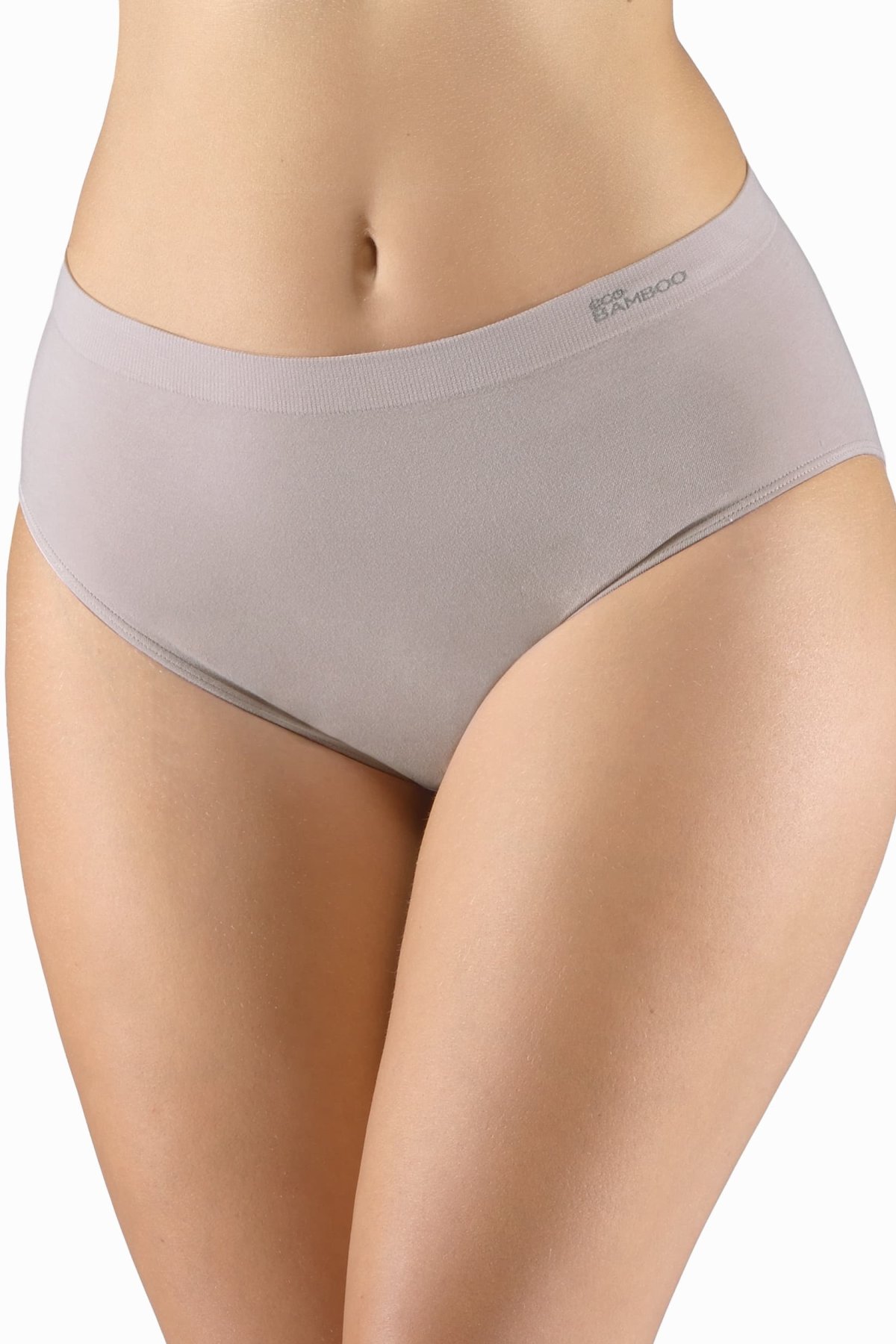 Kalhotky Gina 01002P - ve větších velikostech Hnědo-šedá M/L