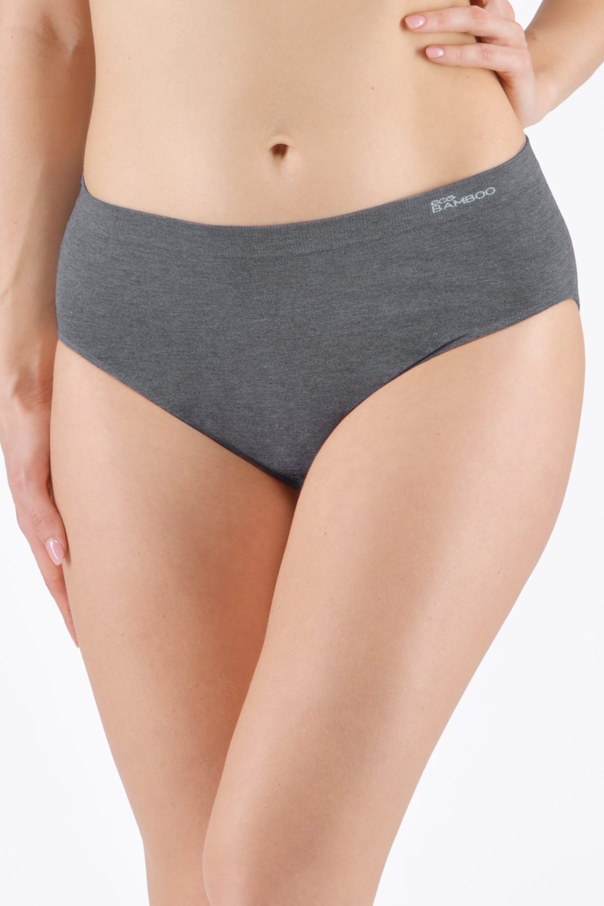 Kalhotky Gina 01002P - ve větších velikostech Šedá XL/2XL