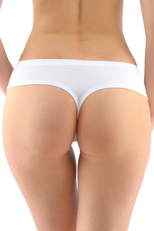 Tanga Gina 04031P - ECO Bambus Bílá L-XL