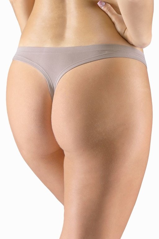 Tanga Gina 05013P - ECO Bambus Hnědo-šedá M-L