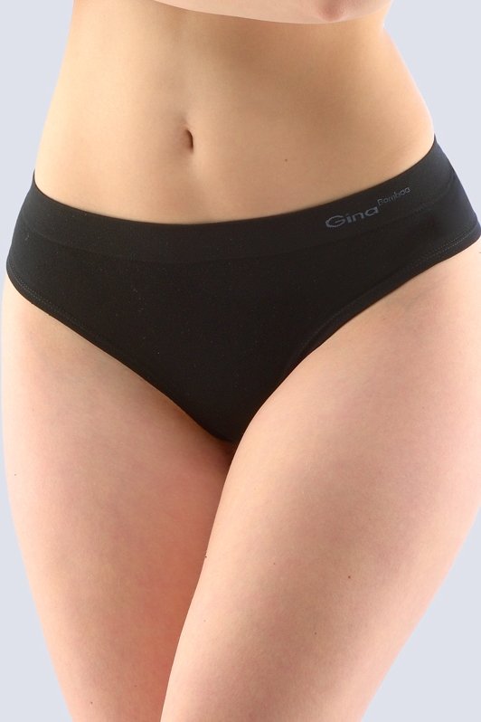 Tanga Gina 04026P - Bambus Černá L-XL