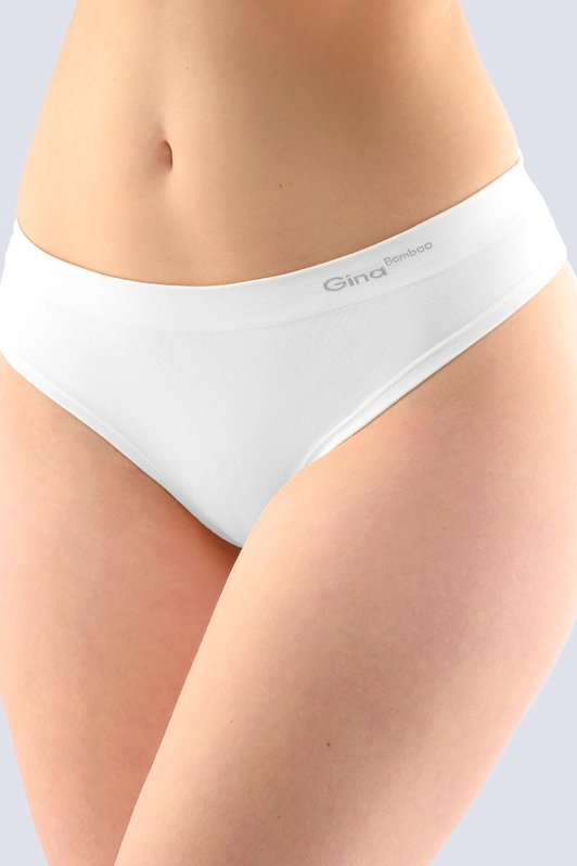 Tanga Gina 04026P - Bambus Bílá L-XL