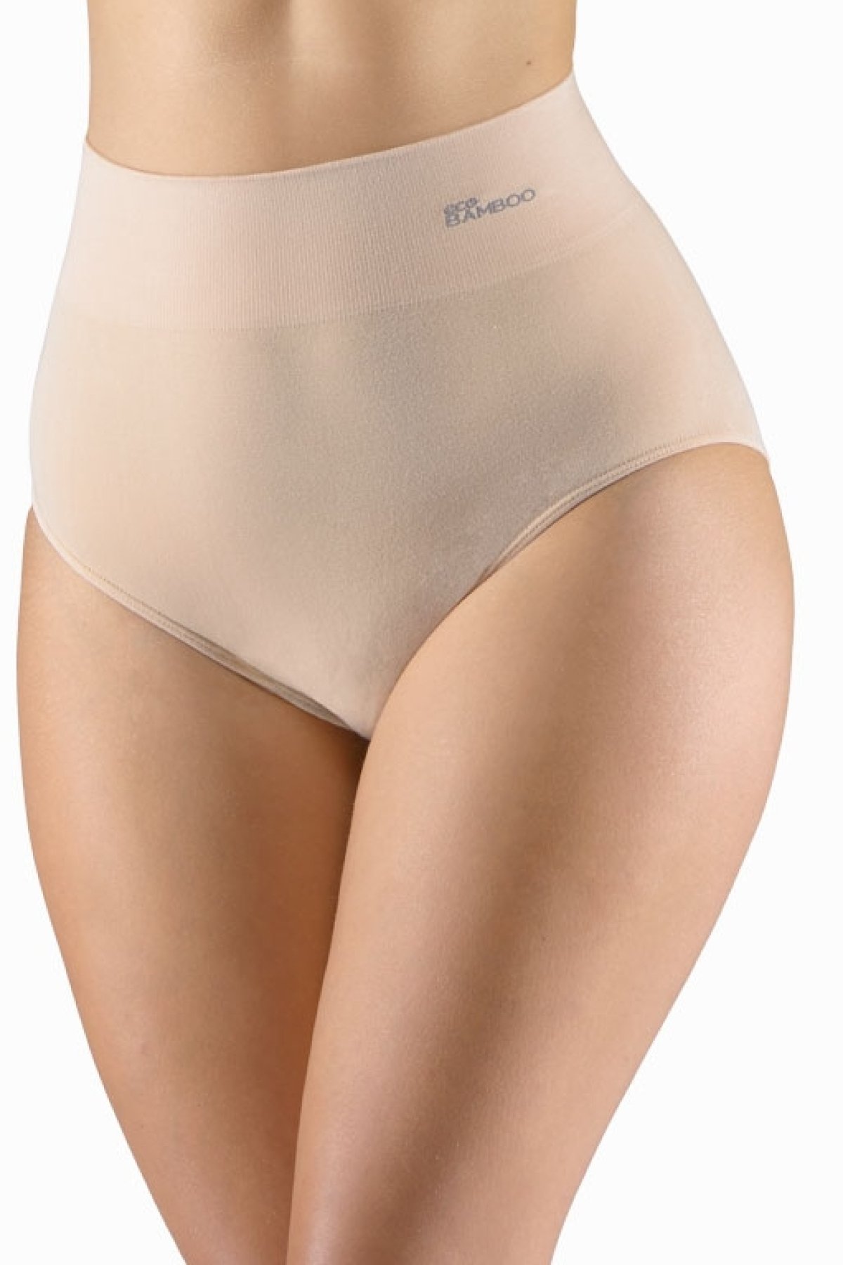 Bezešvé kalhotky Gina 00040P - bambus Béžová L/XL