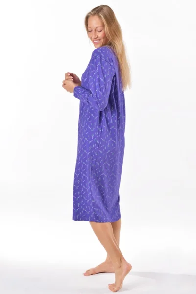 Noční košile 19173P - bavlna - Tmavě fialová