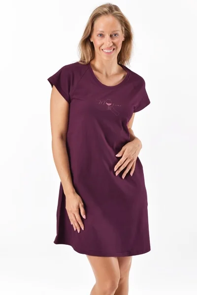 Noční košile 19164P - Fialovo-růžová