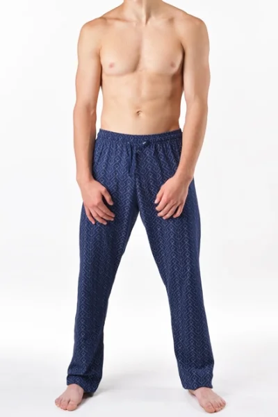 Pyžamové kalhoty 79199P - bavlna - Tmavě modrá