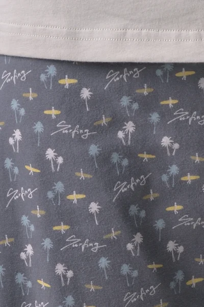 Pánské pyžamo 79191P - bavlna - Světle šedá