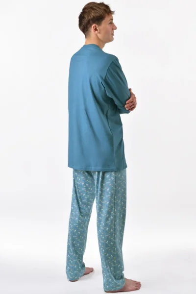 Pánské pyžamo 79191P - bavlna - Mořská zeleň