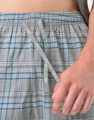 Pánské pyžamo 79192P - bavlna - Šedá