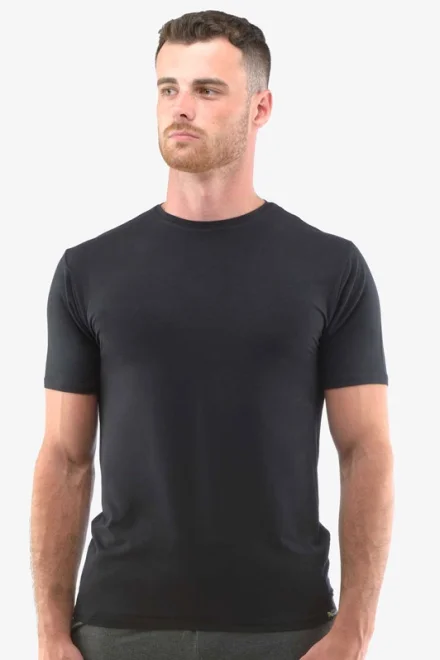 Slim fit tričko 78005P - Černá