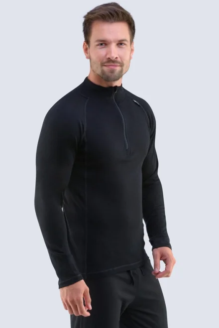 Sportovní mikina 88016P - dlouhý rukáv - Černá