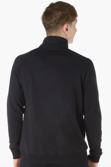 Pánská mikina na zip 99008P - viskóza - Černá