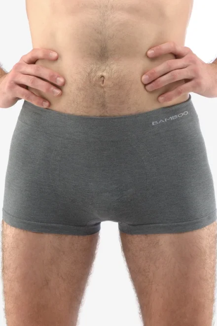 Pánské boxerky 53005P -  bambus - Tmavě šedá