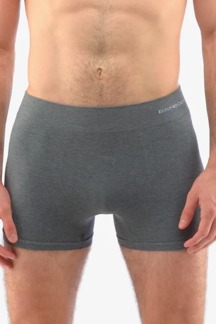 Pánské boxerky 54005P - bambus - Tmavě šedá
