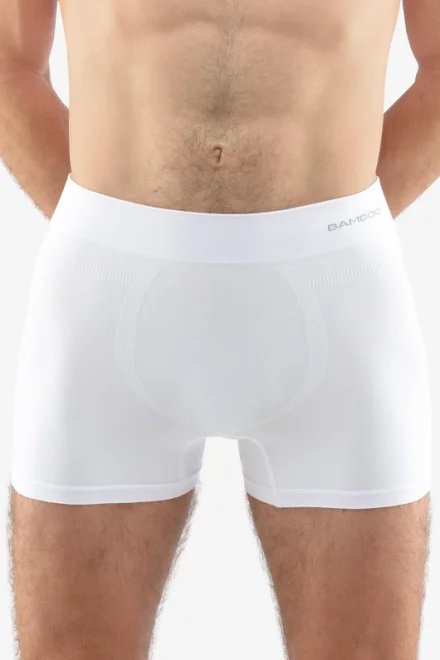 Pánské boxerky 54005P - bambus - Bílá