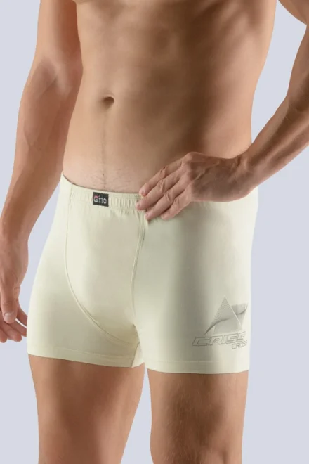 Pánské boxerky 73083P - Bílo-béžová
