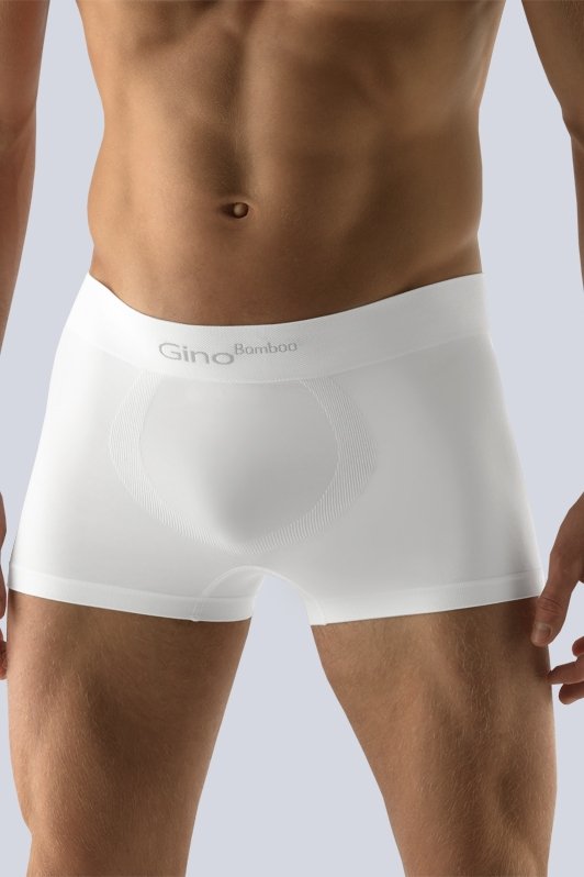 Pánské boxerky Gina 53004P - Bambus Bílá L-XL