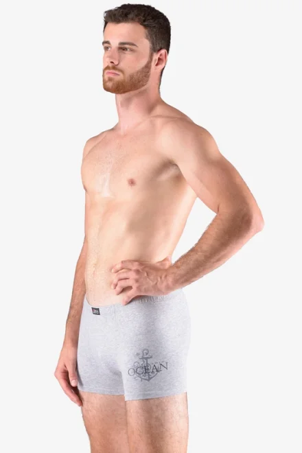 Pánské boxerky 73115P - Bavlna - Světle šedá