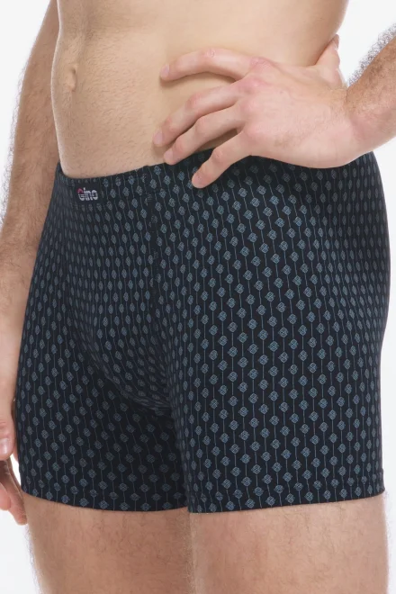 Pánské boxerky 74179P - delší nohavička - Černá