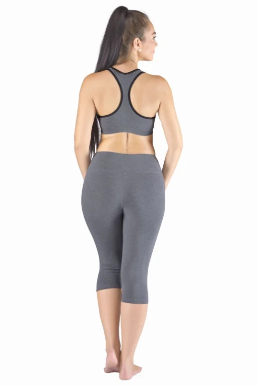 Sportovní capri legíny 95036P - bambus