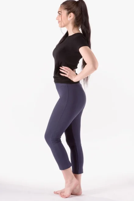 Sportovní capri legíny 95002P - bavlna - Tmavě modrá