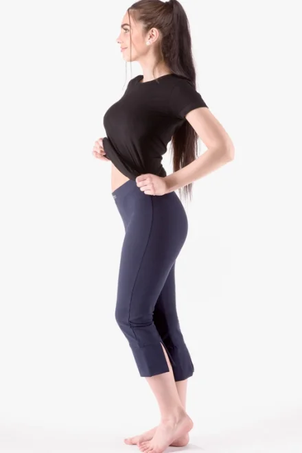 Sportovní capri legíny 95004P - 7/8 - Tmavě modrá