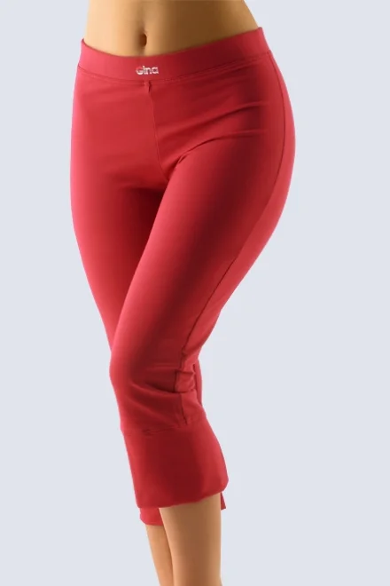 Sportovní capri legíny 95004P - 7/8 - Červená