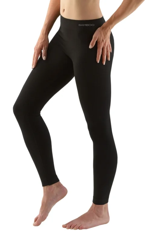 Dlouhé sportovní legíny 95031P - bambus