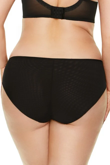 Kalhotky Pandora/F - Černo-béžová