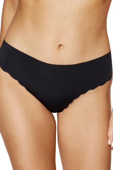 3 PACK - Bezešvé kalhotky Lucky - Černá