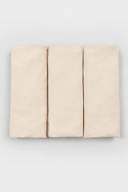 3 PACK Kalhotky Alana - bavlna - Béžová